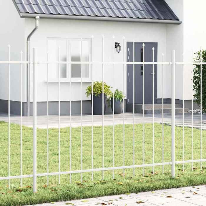 Vidaxl Clôture de jardin WOERDEN 4 pc 170 x 190 cm Blanc