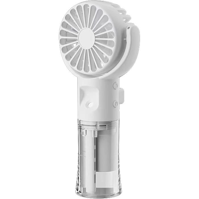®RisingFF Mini ventilateur brumisateur portable rechargeable par USB 4 vitesses petit et léger (blanc) - Risingff