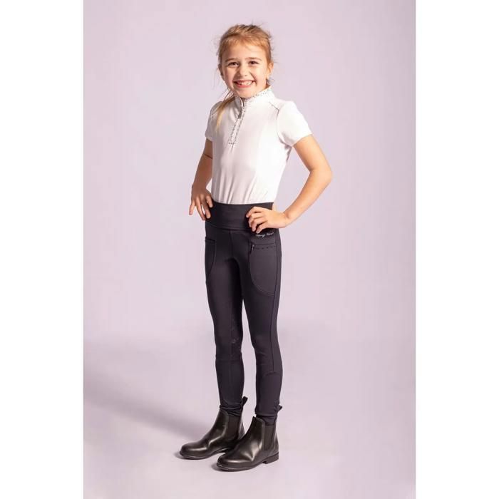 Legging équitation full grip fille Harrys Horse Rookie - navy