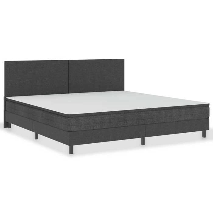 HSF®Sommier à lattes de lit - sans matelas - gris tissu 200x200 cm - 2 personnes - 2 PLACE czd427455