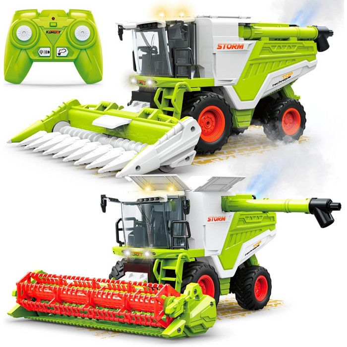 VGEBY Camion moissonneuse télécommandé 4 roues jouet 1:24 RC pour