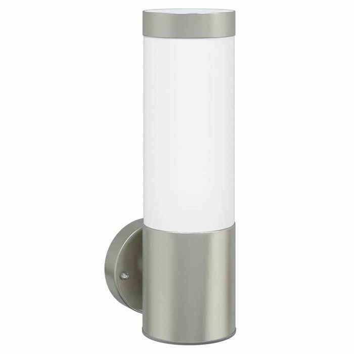 Applique murale dextérieur - vidaXL - Argent - Acier inoxydable - 12x7 5x27 cm - Finition métallique - 230 V - 40 W