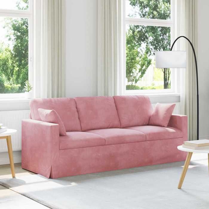 NEW 2026 Canapé moderne - Design ergonomique - pour salon - Rose Dimensions globales: 198x78x80 cm (lxPxH) L3017