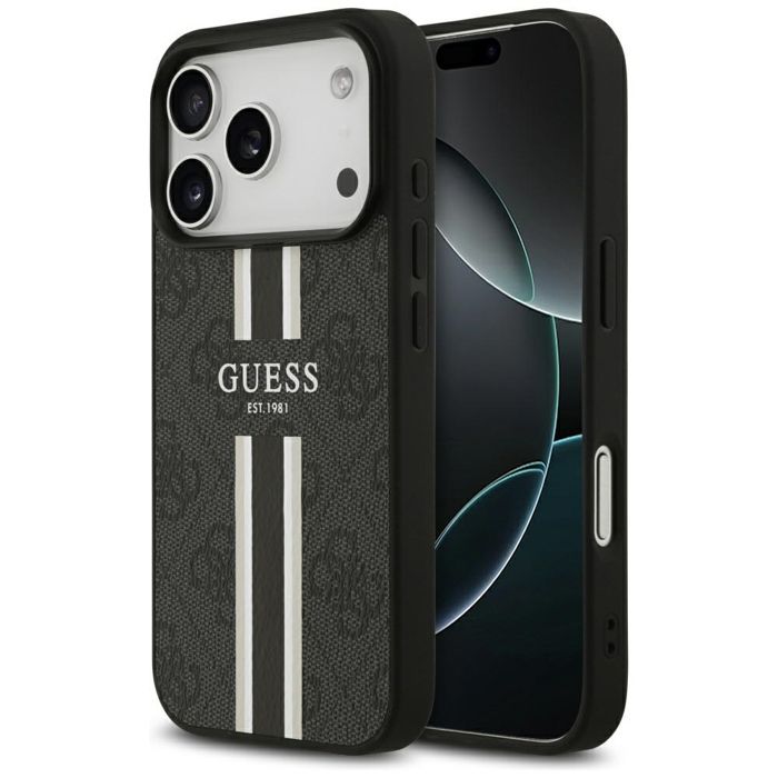 Coque Guess Hardcase 4G Printed Stripes MagSafe pour iPhone 17 Pro