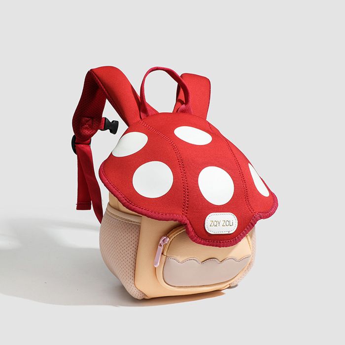 Sac à dos enfant maternelle léger voyage sac à dos bébé garçon fille cartable école sac à dos mignon sortie cartoon，Red