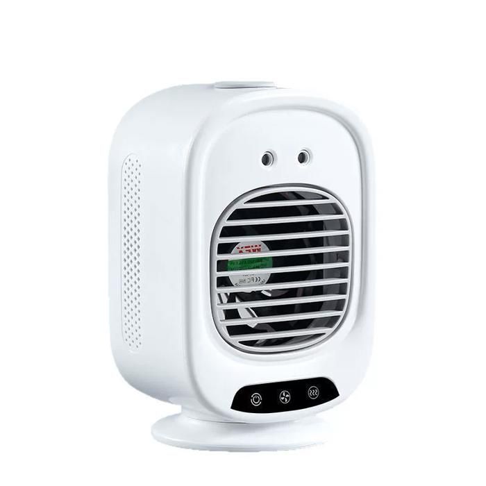 Mini climatiseur portable - FOCLATUNER - Mini USB - Ventilateur brumisateur 2-en-1 - Rechargeable USB - Silencieux 36 dB