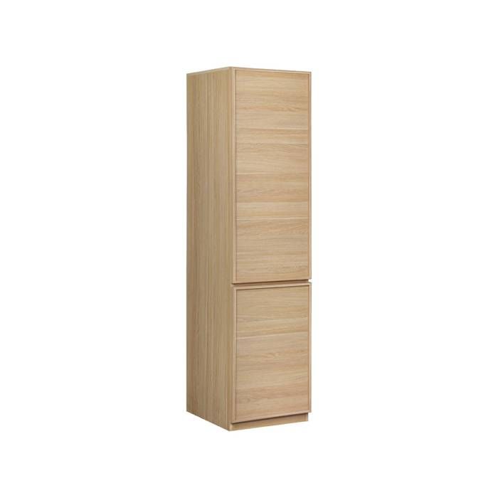 Module dressing décor bois 2 portes 5 niveaux naturel - Kuba Module dressing décor bois 2 portes 5 niveaux naturel - Kuba