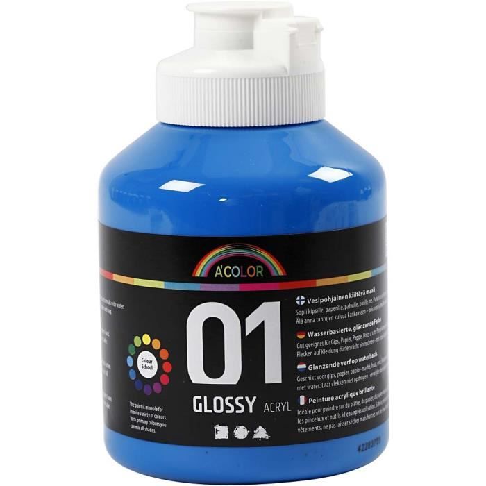 Peinture Acrylique A Base D Eau Semi Transparente Brillante Quand Sechee Couleurs Miscibles Adaptee A Beaucoup De Surfaces Achat Vente Peinture Acrylique Peinture Acrylique A Base Cdiscount
