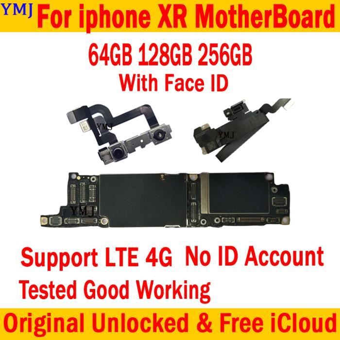 128 Go avec identification facialeCarte mère originale débloquée pour iphone XR, mise à jour