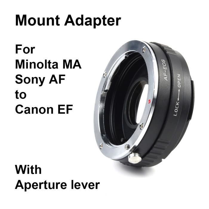 Bague d'adaptation pour monture AF - EF Sony et Minolta vers Canon EOS EF / EF-S