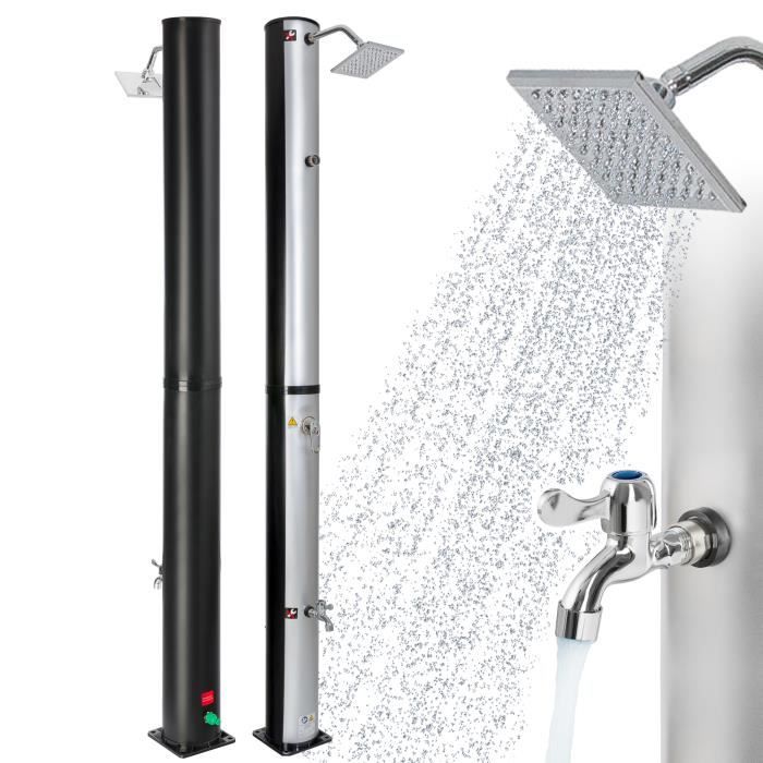 arebos 37 l douche solaire de jardin camping piscine douche exterieur solar shower avec thermometre cdiscount jardin