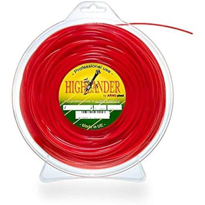 Fil De Coupe Métal 2.4mm × 30M Pour Débroussailleuse - Corde Tondeuse Robuste Avec Âme Acier