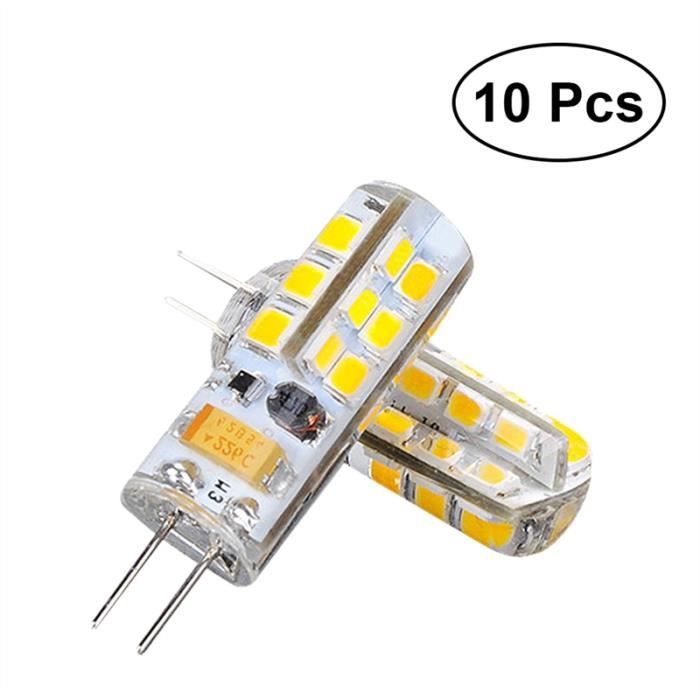 10 Pcs G4 Led Ampoule Mousse 24 Led 12v 3w G4 Lampe Perle Cuisine