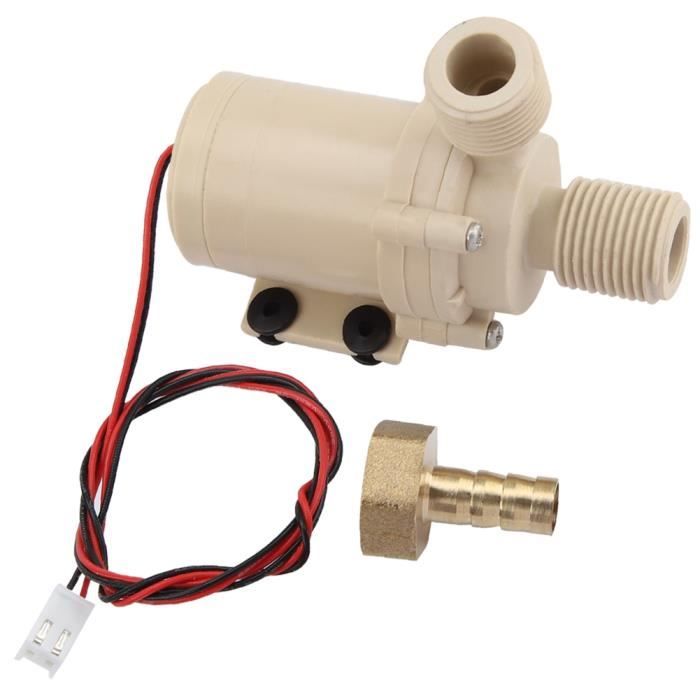 ruiruiNIE 12V Solaire Pompe /à Eau Chaude Circulation 212 /° F Moteur Brushless Haute Pression 12V Pompe