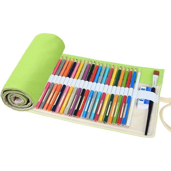 Trousse À Crayon Enroulable Pour 72 Crayons De Couleur, Sacs ...
