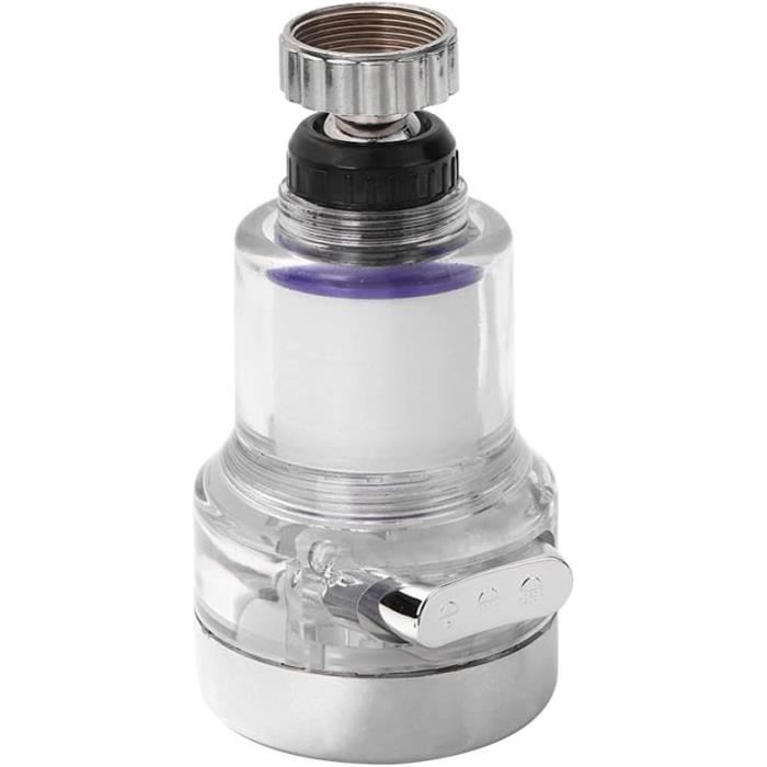 Filtre Eau Robinet Acier Inoxydable 360° HASLED - Anti Calcaire Réutilisable