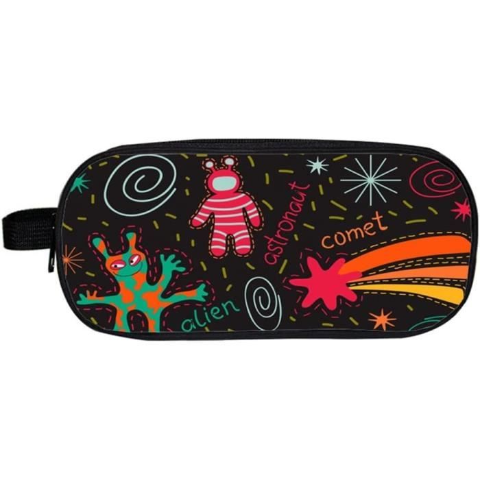 Trousse Scolaire Garçon Thème Football - Grande Capacité, Extensible, Pour Collège Et Lycée - 8