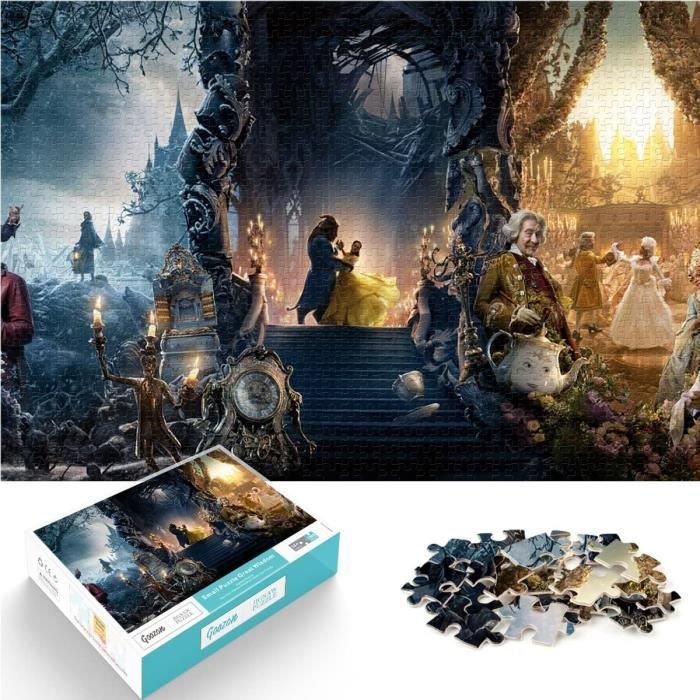 Puzzle 1000 Pièces Film La Belle Et La Bête Puzzles Garçons Et Filles ...