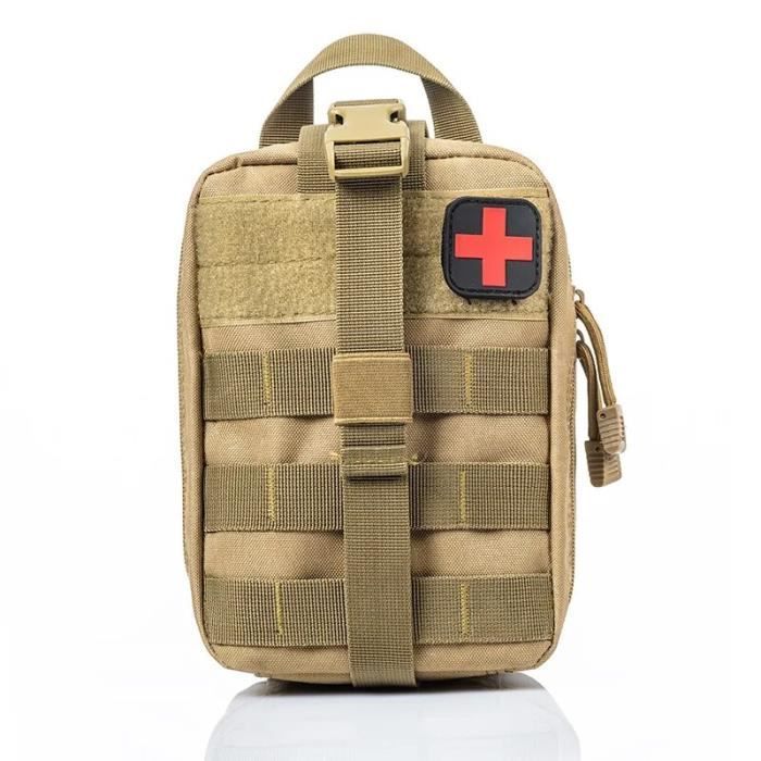 Kit de survie et trousse de premiers secours, 142 pièces, équipement et équipement de survie professionnels avec pochette Molle Kit de survie et trousse de premiers secours, 142 pièces, équipement et équipement de survie professionnels avec pochette Molle