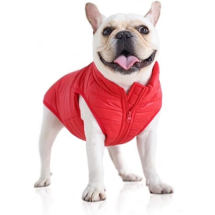 Manteau D'Hiver Pour Chien Avec Anneau En D, Super L?�ger Et Chaud Avec Fermeture ??clair Pour 