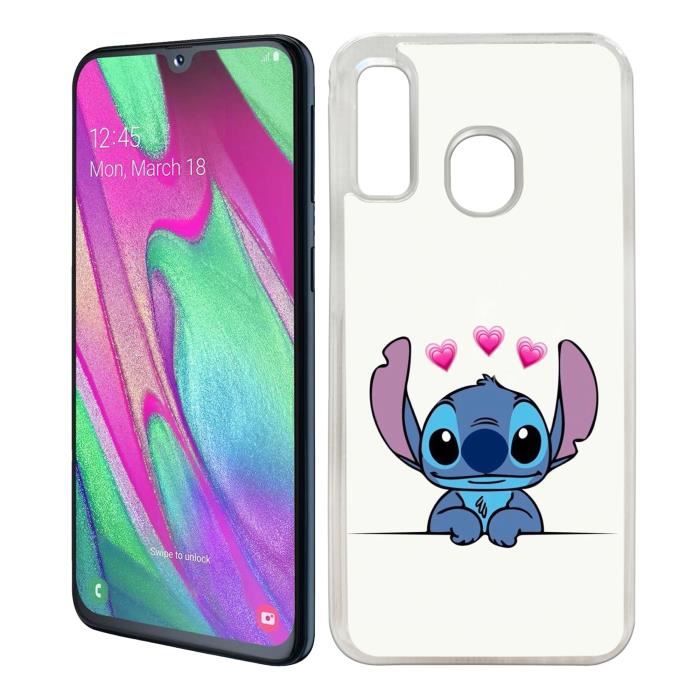 Coque pour Samsung Galaxy A40 Stitch Amoureux