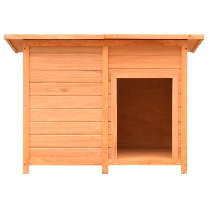 XIXIYAN Niche pour chiens Bois de pin et de sapin solide 120x77x86 cm