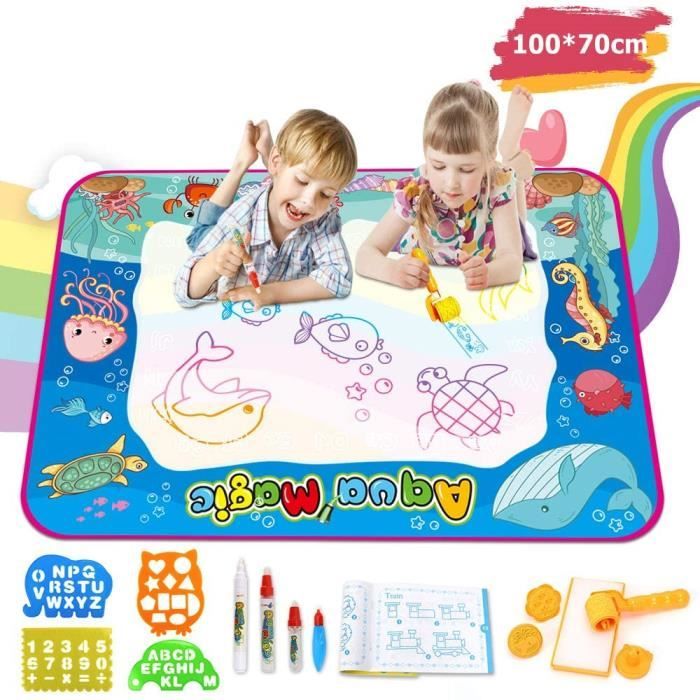 Tapis de peinture à l'eau pour enfant - 100 * 70cm - B style - Achat /  Vente jeu de coloriage - dessin - pochoir - Cdiscount