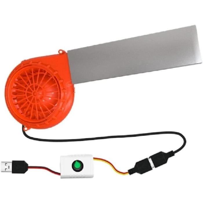 Souffleur à Main Pour Barbecue - Portable, Manuel, Sans Batterie, En Acier Inoxydable Et Plastique