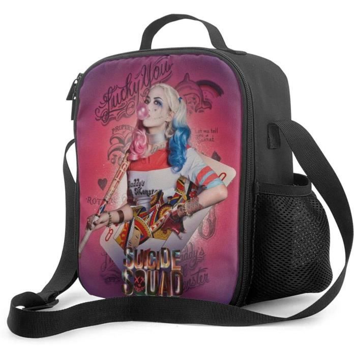 Clown Girl Harley Quinn Sac lunch isotherme avec bandouli re