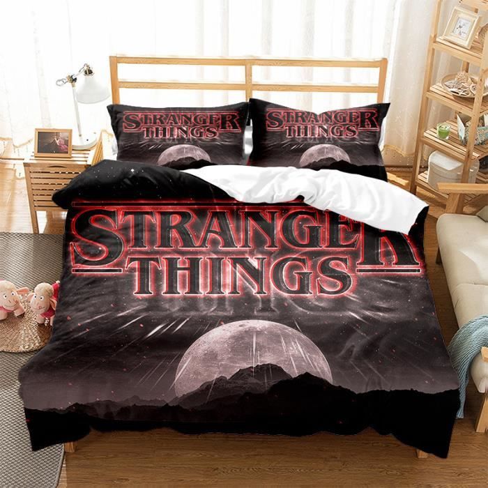 Housse De Couette Enfants K Pop Demon – Motif Gaming – 140x200 Cm – Lavable Machine – Microfibre Douce – Cadeau Enfant Ado