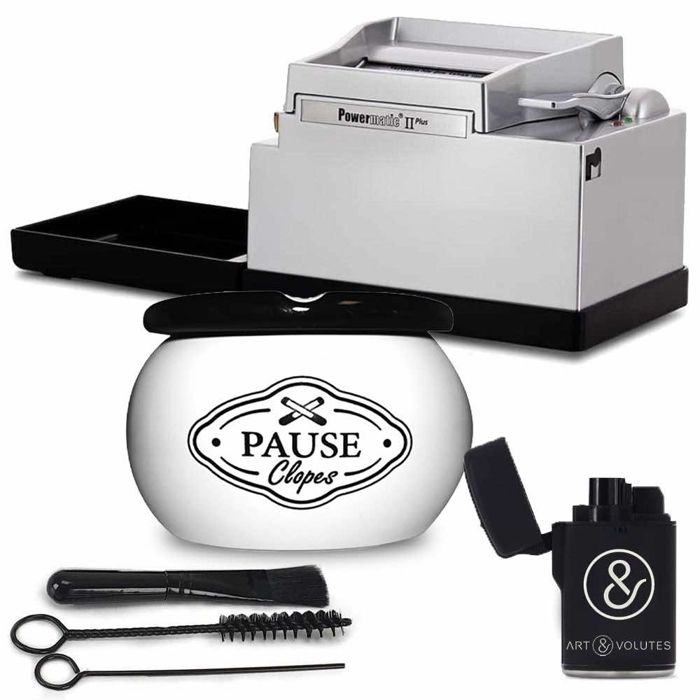 Tubeuse electrique DELUXE Powermatic 2 avec Cendrier et Briquet Tempete