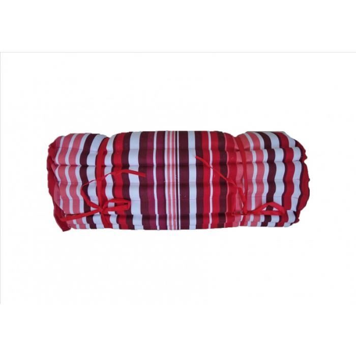 Matelas De Plage Enroulable 60 X 180 Cm Rouge Achat Vente