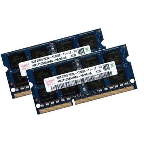 Hynix Barrettes de RAM Dual Channel DDR3-1600 SO-DIMM, 2 x 8 Go, 204 ...