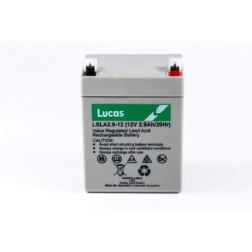 Batterie Plomb étanche Stationnaire Lucas VRLA AGM LSLA2.9-12 12V 2.9Ah