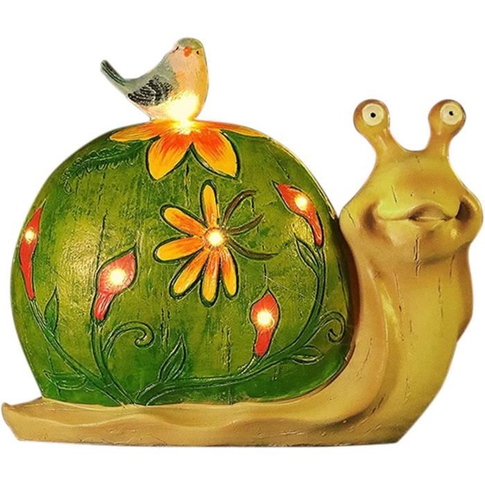 Lutin Troll Andy - Décoration Jardin Solaire Résine Lumineuse Multicolore - 18 Cm