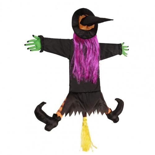 Topper Sorcière Papillon Pour Arbre D'Halloween - Décoration Festive Effrayante Avec Balai, 2 Pièces