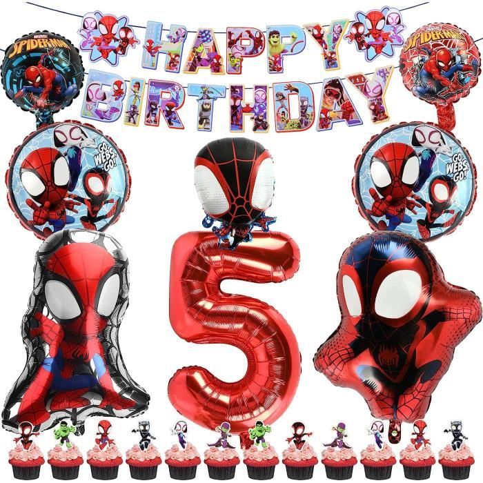 Kit Vaisselle Anniversaire Super-Héros Pour Enfants – 10 Assiettes, 20 Serviettes, 10 Gobelets – Thème Super Héros Garçon Fille – Vaisselle Jetable Fête