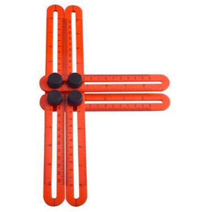 Jeu De 6 Goniomètres En PVC Transparent - Pour Mesures Orthopédiques - Longueur Et Angle - Tailles Variées
