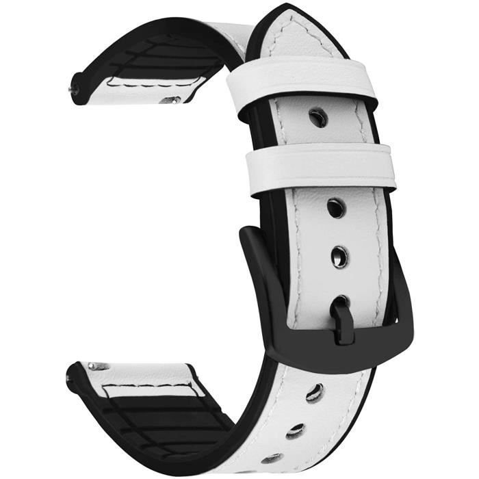 Bracelet de Montre 20mm-22mm, Bracelet Montre Connectée en Cuir et Silicone  Meex Compatible avec Amazfit-Huawei-Casio-Fossil, [436] , - Achat/vente  bracelet de montre - Cdiscount