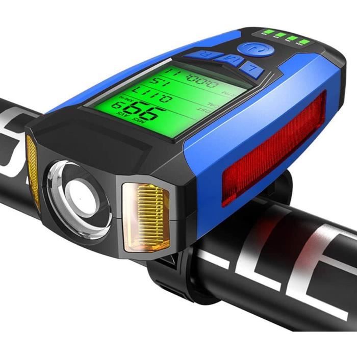 Éclairage Vélo Avant/arrière USB Rechargeable - 8+12 Modes LED, 130 Lumens - Ultra Fin, étanche, Pour VTT, Vélo De Route, Nuit