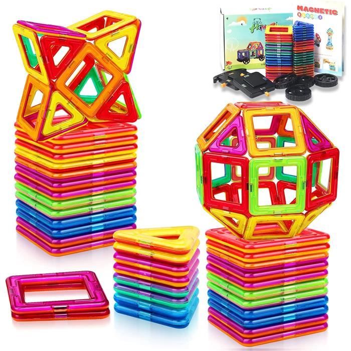 Briques de construction magnetiques pour filles de 3 4 5 6 ans - Jouet pour enfants  de 3 a 6 garcons et filles - Cadeau d'ann - Cdiscount Jeux - Jouets
