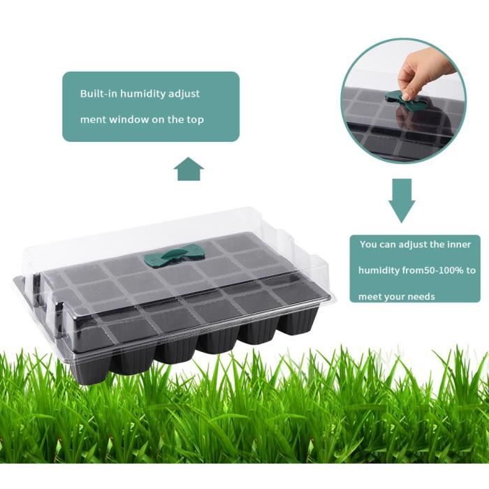 NERTOEE Plateau De Croissance Des Plantes à 250 Grilles Pour Germination Semis - Jardinage Intérieur Et Hydroponie