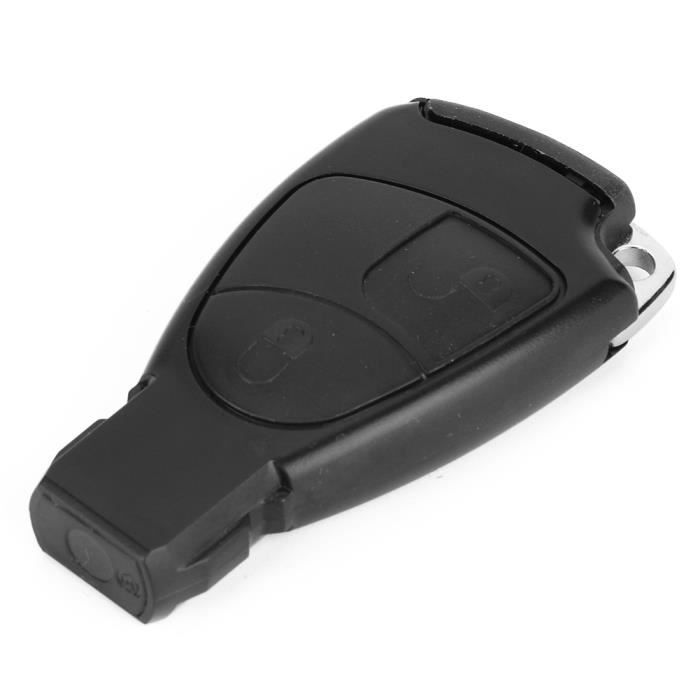 Aramox Clé de voiture Shell Fob Shell à deux boutons de voiture à distance pour Mercedes Benz