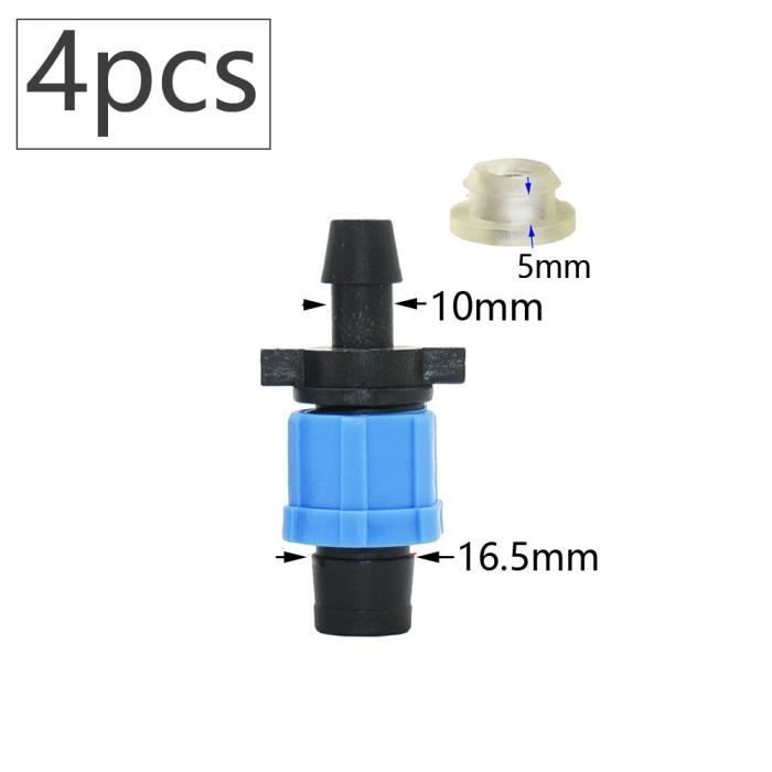 Lot De 20 Vannes D'Arrêt Irrigation Goutte à Goutte 1/4'' - Vanne à Bille Barbelée Pour Tuyau 4mm/7mm
