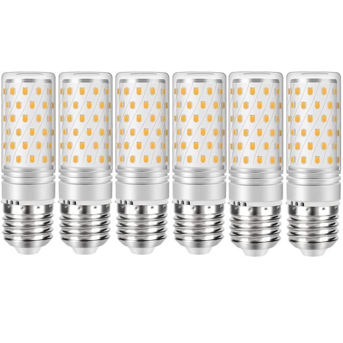 Lot de 6 Ampoules Led E27 12W (Équivalent Ampoules Halogène 100W