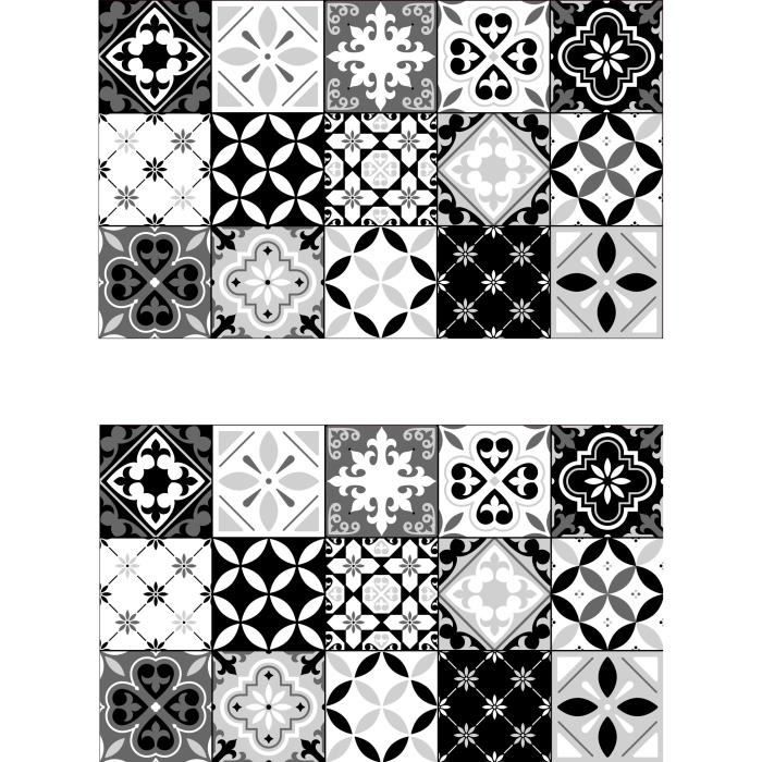 Lot De 2 Sets De Table Ceramic 100 Vinyle 35 X 49 5 Cm