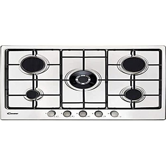 Plaque de cuisson Candy CHW74WTX 5 feux à gaz en acier inoxydable 74 5 cm - vue 2