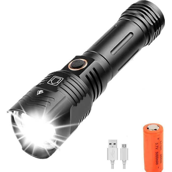 Lampe Torche LED Ultra Puissante,600000 Lumens Lampe de Poche