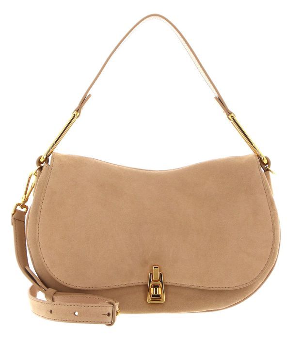 COCCINELLE Magie Suede Handbag Toasted 201440 sac paule