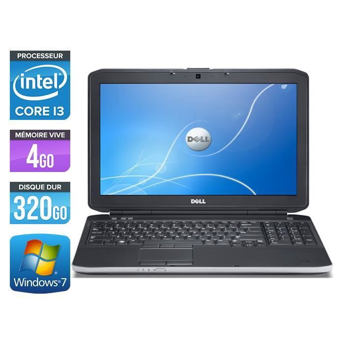 Vente PC Portable Pc portable Dell E5530 - 15.6'' - Core i3-3120M - 4Go - 320Go pas cher Vente PC Portable Pc portable Dell E5530 - 15.6'' - Core i3-3120M - 4Go - 320Go pas cher